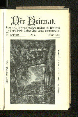 Vorschaubild von 18. Jahrgang. No. 1. Januar 1908.