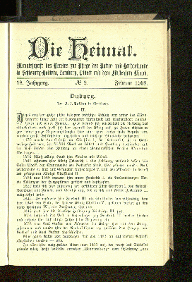 Vorschaubild von 18. Jahrgang. No. 2. Februar 1908.