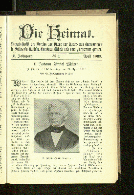 Vorschaubild von 18. Jahrgang. No. 4. April 1908.