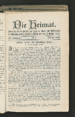 Vorschaubild von 19. Jahrgang. No. 1. Januar 1909.