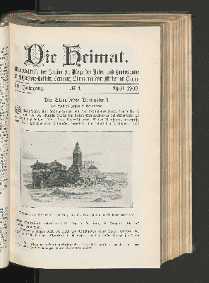 Vorschaubild von 19. Jahrgang. No. 4. April 1909.