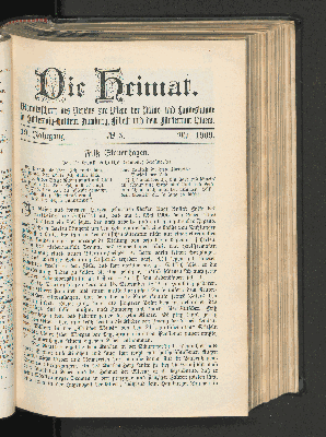 Vorschaubild von 19. Jahrgang. No. 5. Mai 1909.