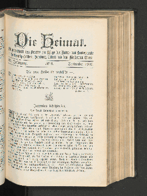 Vorschaubild von 19. Jahrgang. No. 9. September 1909.