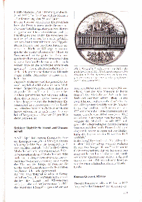 Vorschaubild von Abb. 5: Königreich Preußen, große und kline Medaille für Kunst (1861). DIe Medaille zeigt das Alte Museum in Berlin, darüber Helios im Sonnenwagen, darunter eine Lyra von zwei Greifen flankiert und C. PFEUFFER FEC: