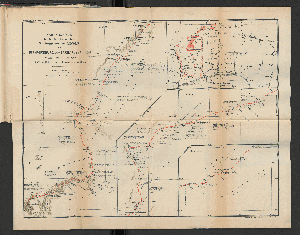 Vorschaubild von Kartenskizze der letzten Reise des Stabarztes Dr. L. Wolf von Bismarckburg nach Barbar oder Borgu.