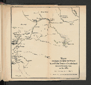Vorschaubild von Skizze der Reisen von Hptm. von François im nördlichen Damara- & Ovambo-Land bis zum Okavango Fluss im Jahre 1891.