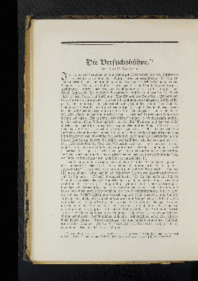 Vorschaubild von Die Versuchsbühne. *)
Von Adolf Bartels.