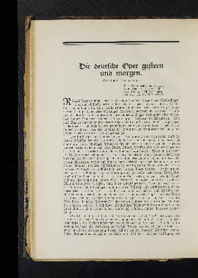 Vorschaubild von Die deutsche Oper gestern und morgen.
Von Emil Petsching.