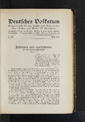 Vorschaubild von Führende und Herrschende.
Der Geist unserer heutigen Politik.