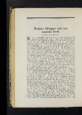 Vorschaubild von Richard Wagner und das deutsche Volk.
Von Reinhard Vieweg.