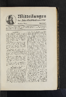 Vorschaubild von Mitteilungen der "Fichte-Gesellschaft von 1914"
Sechstes Blatt. April 1917.