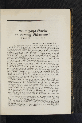 Vorschaubild von Briefe Jocza Savits an Ludwig Schemann.
Mitgeteilt vom Empfänger.