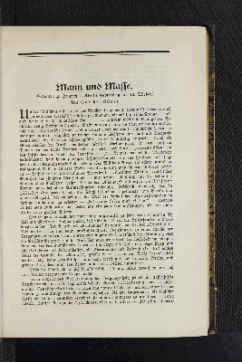 Vorschaubild von Mann und Masse.
(Gedanken zu Heinrich v. Kleist's Geburtstag am 18. Oktober.)
Von Walther Eckart.