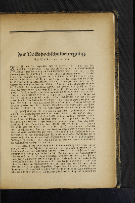 Vorschaubild von Zur Volkshochschulbewegung.
Von Adalbert Luntowski.