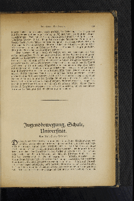 Vorschaubild von Jugendbewegung, Schule, Universität.
Von Prof. Otto Braun.