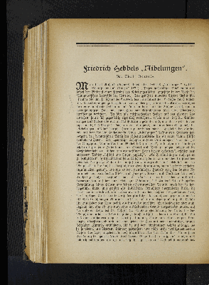 Vorschaubild von Friedrich Hebbels "Nibelungen".
Von Adolf Bartels.