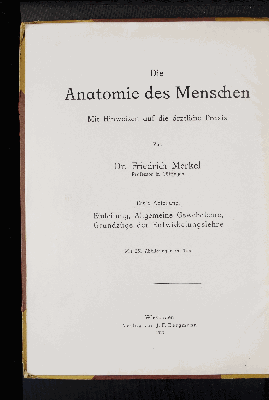 Vorschaubild von Allgemeine Gewebelehre, Grundzüge der Entwicklungslehre