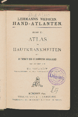 Vorschaubild von Atlas der Hautkrankheiten