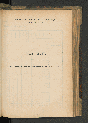 Vorschaubild von Annexe du Bulletin Officiel du Congo belge. (10 février 1911.)