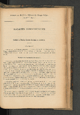 Vorschaubild von Annexe au Bulletin Officoel du Congo belge. (29 juin 1912.)