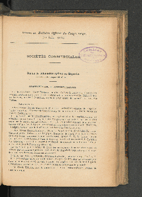 Vorschaubild von Annexe au Bulletin Officiel du Congo belge. (21 juin 1913.)