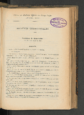 Vorschaubild von Annexe Au Bulletin Officiel du Congo belge. (10 avril 1914).