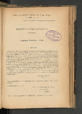 Vorschaubild von Annexe Au Bulletin Officiel du Congo belge. (12 juin 1914).