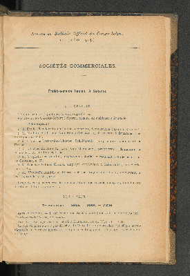 Vorschaubild von Annexe Au Bulletin Officiel du Congo belge. (11 juillet 1914).