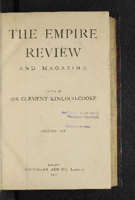 Vorschaubild von [The Empire review and journal of British trade]