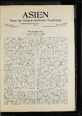 Vorschaubild von 1909, Januar. No.4. VIII. Jahrgang.