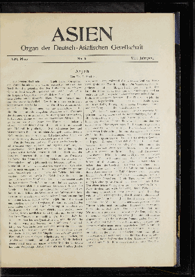 Vorschaubild von 1909, März. No.6. VIII. Jahrgang.