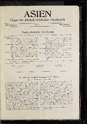 Vorschaubild von 1909, September. No.12. VIII. Jahrgang.