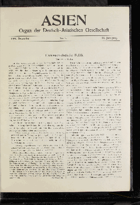 Vorschaubild von 1909, Dezember. No.3. IX. Jahrgang.