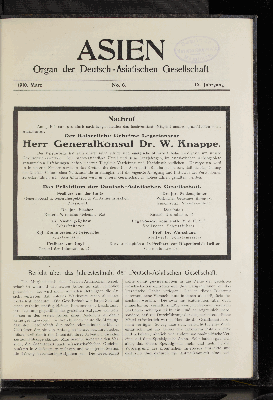 Vorschaubild von 1910, März.. No.6. IX. Jahrgang.