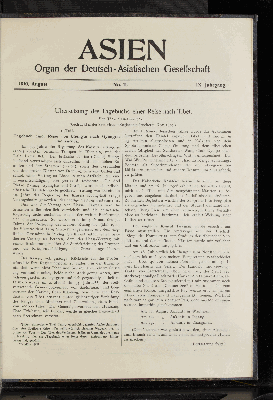 Vorschaubild von 1910, August. No.11. IX. Jahrgang.