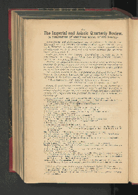 Vorschaubild von 1891. The Imperial and Asiatic Quarterly Review.
