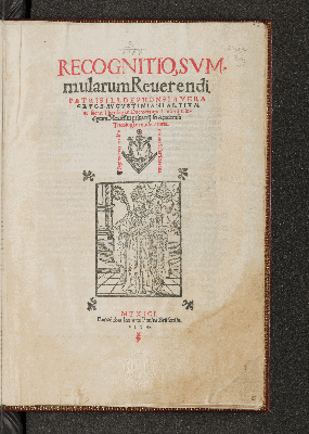 Vorschaubild von Recognitio summularum Illdephonsi a Vera Cruce