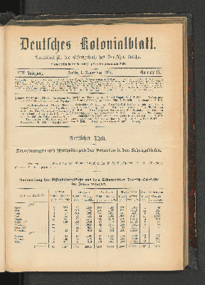 Vorschaubild von Deutsches Kolonialblatt. VIII. Jahrgang. Nummer 17.