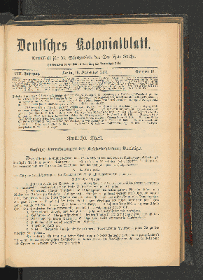 Vorschaubild von Deutsches Kolonialblatt. VIII. Jahrgang. Nummer 18.