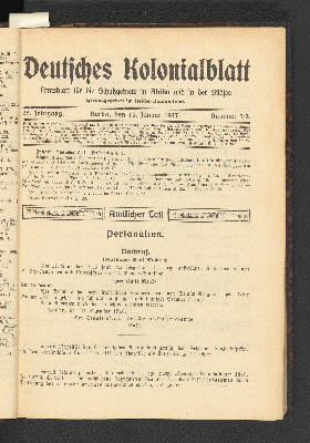 Vorschaubild von 28. Jahrgang, 15. Januar 1917, Nummer 1/2