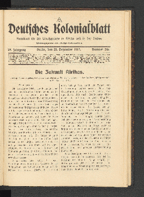 Vorschaubild von 28. Jahrgang, 22. Dezember 1917, Nummer 24a