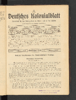 Vorschaubild von 15. Januar 1918. Nummer 1/2.