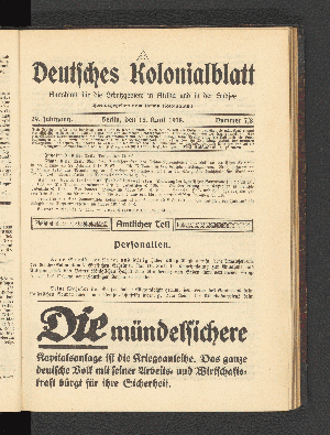 Vorschaubild von 15. April1918. Nummer 7/8.