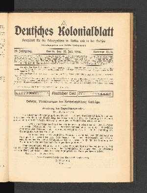 Vorschaubild von 15. Juli 1918.  Nummer 13/14.