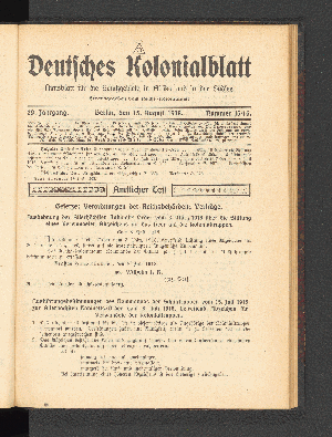 Vorschaubild von 15. August 1918.  Nummer 15/16.