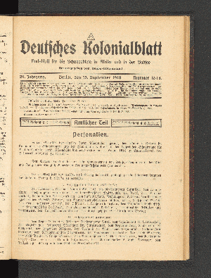 Vorschaubild von 15. September 1918.  Nummer 17/18.