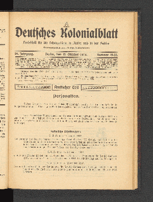 Vorschaubild von 15. Oktober 1918.  Nummer 19/20.