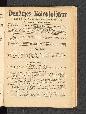 Vorschaubild von 15. Dezember 1918.  Nummer 23/24.
