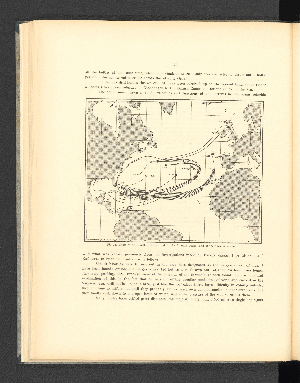 Vorschaubild von Fig. 15. Chart of drift-bottles, thrown out in the Atlantic Ocean, and of their probable routes.