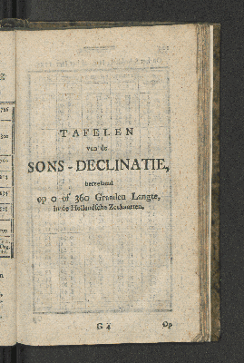 Vorschaubild von Tafelen van de Sons - Declinatie, ...